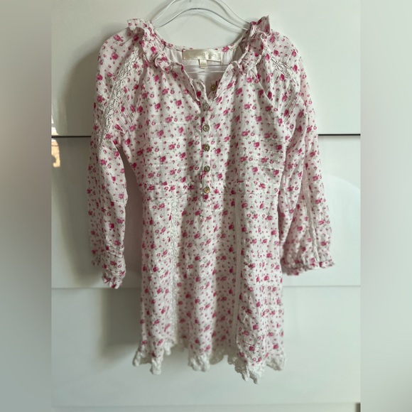 LoveShackFancy Pink Floral Girls Dress ( size 5-6) - Picture 5 of 10